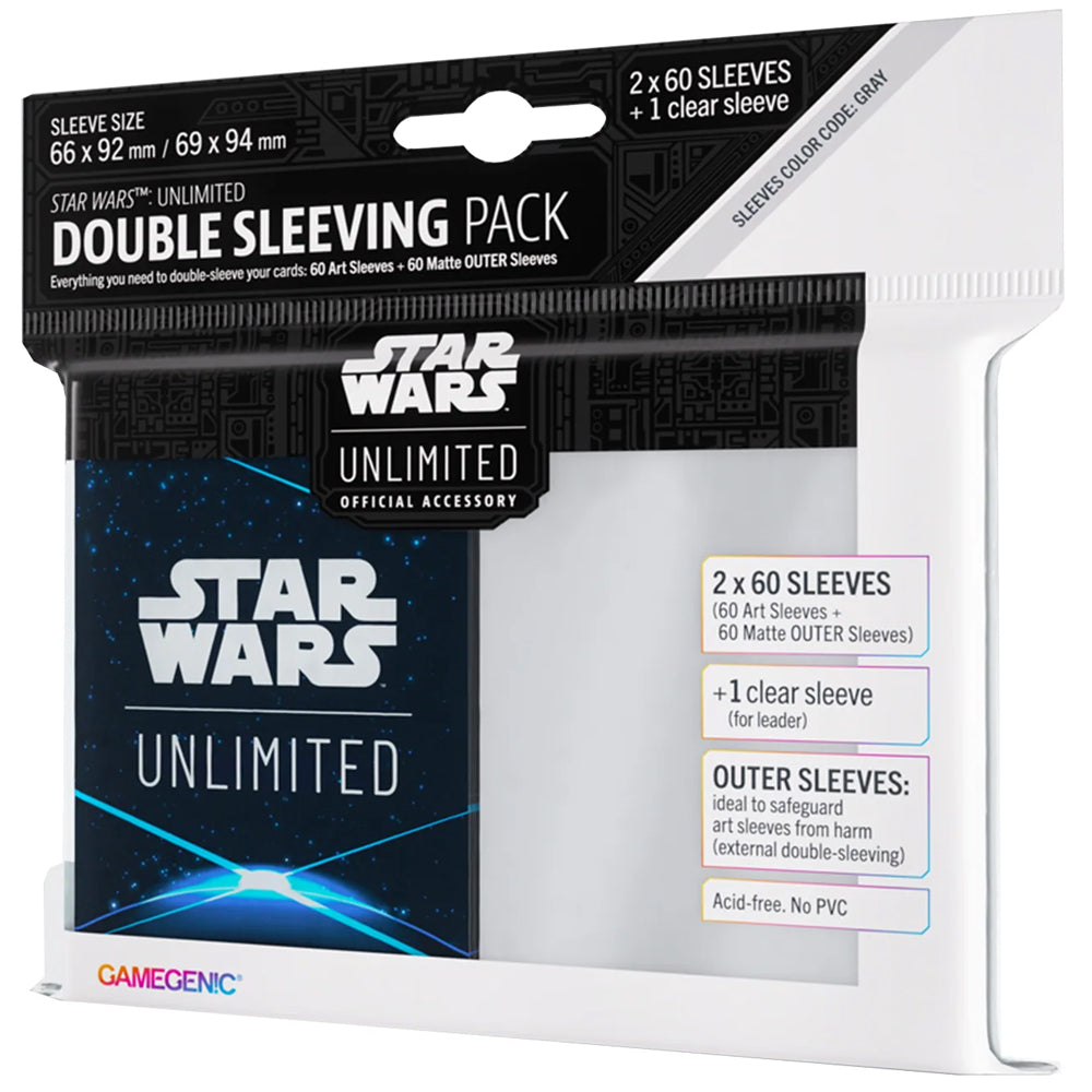 Star Wars: Unlimited - ART SLEEVE CARD BACK BLUE (Double Pack!)