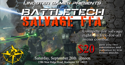 Battletech Salvage Event September 26th!