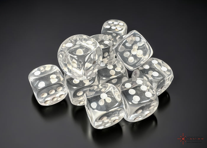 Pair O 16mm Dice - Transparent