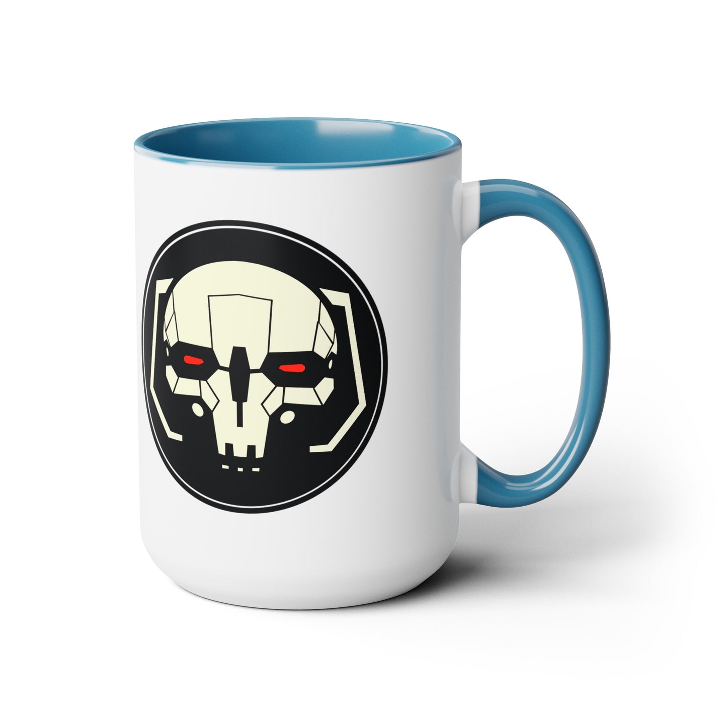 Skull Head Two-Tone Coffee Mug, 15oz