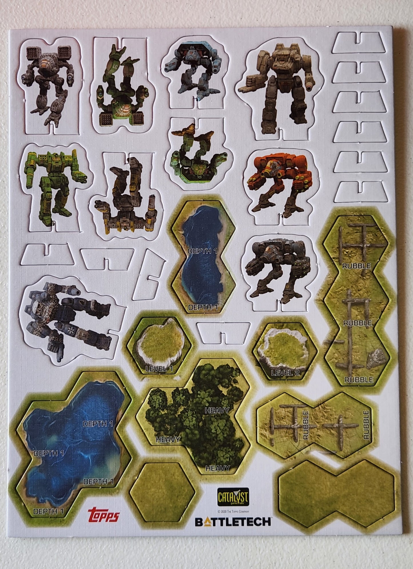BattleTech: Clan Invasion Box Set Punchboard