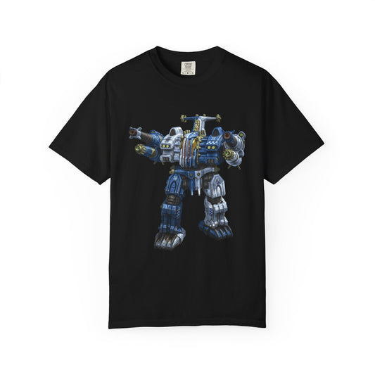BattleTech Gothic Unisex Garment-Dyed T-Shirt - Epic Mech Warrior Design