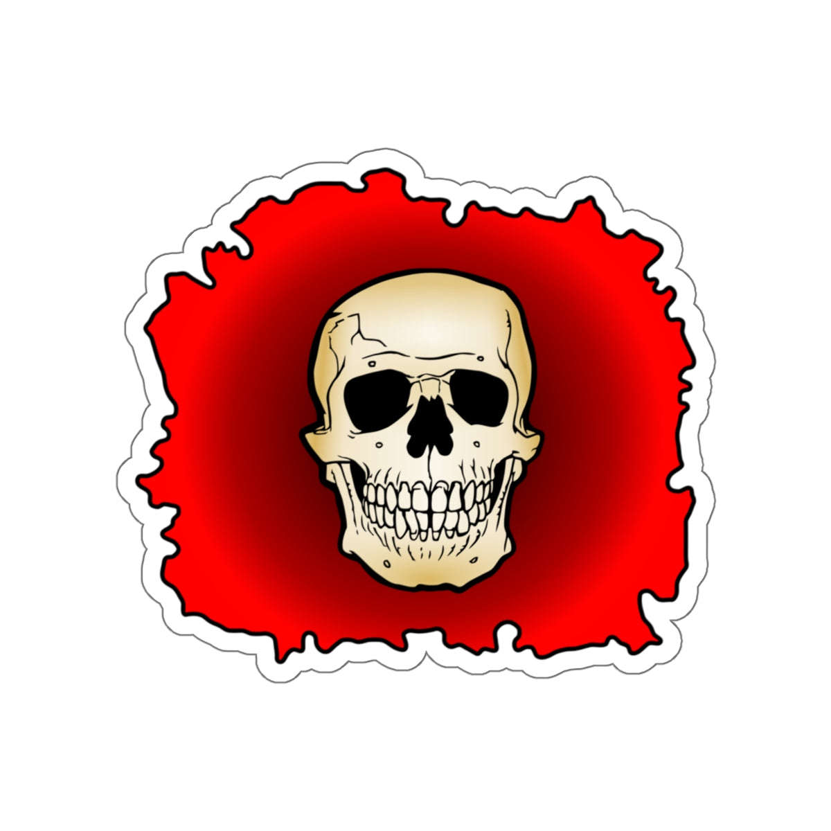 Sticker - Flaming Skull