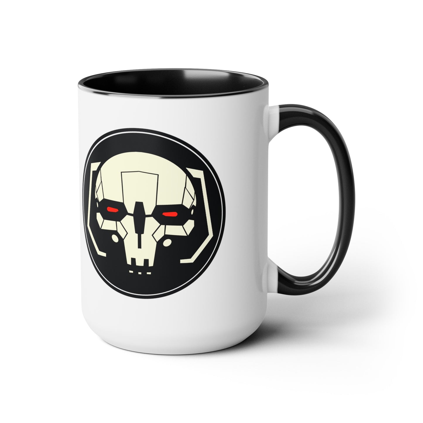 Skull Head Two-Tone Coffee Mug, 15oz