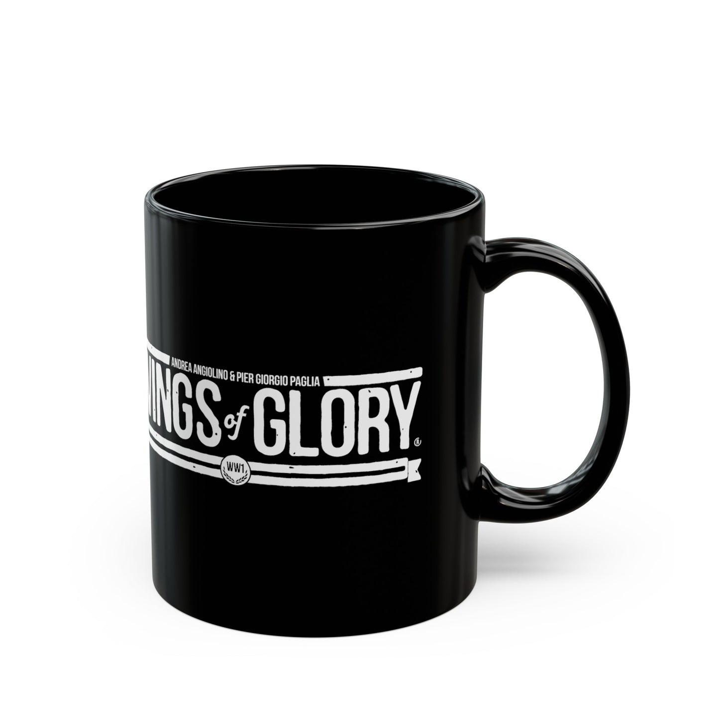 Wings of Glory WW1 Logo Black Mug (11oz, 15oz)