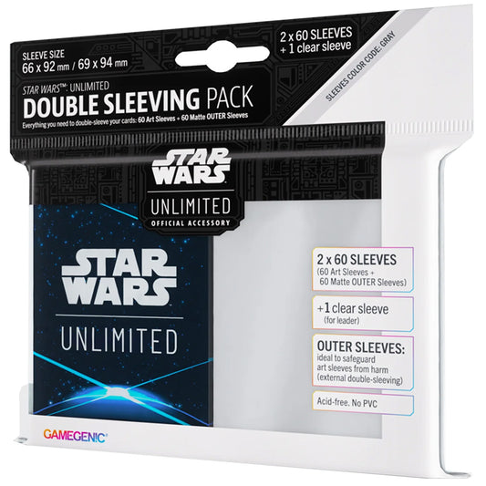 Star Wars: Unlimited - ART SLEEVE CARD BACK BLUE (Double Pack!)