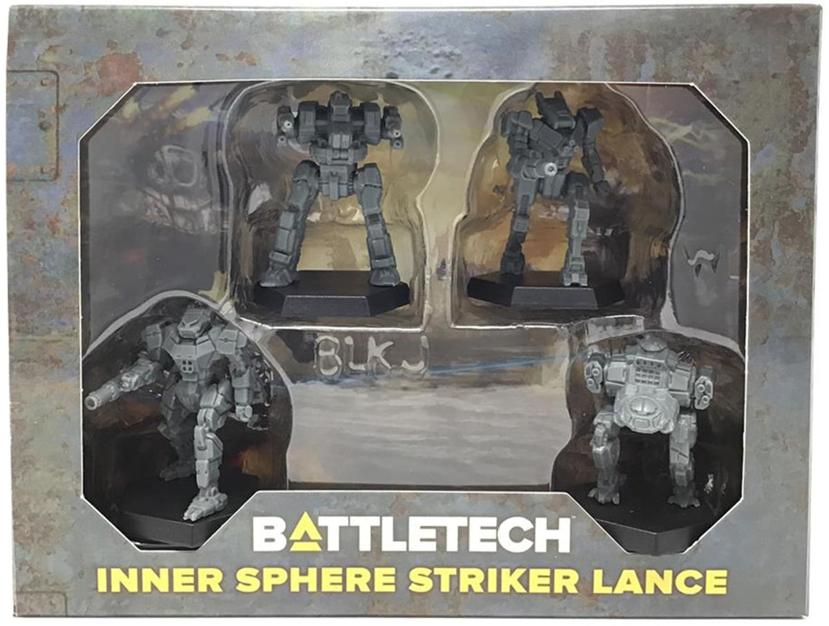 Battletech Inner Sphere Heavy Battle Lance Mini Force Pack, CAT35733 | 4 Unpainted Plastic Miniatures, Bushwacker, Cataphract, Nightstar) Plus 4 Pilot and 4 Alpha Strike Cards Battletech Inner Sphere Heavy Battle Lance Mini Force Pack, CAT35733 | 4 Unpainted Plastic Miniatures, Bushwacker, Cataphract, Nightstar) Plus 4 Pilot and 4 Alpha Strike Cards