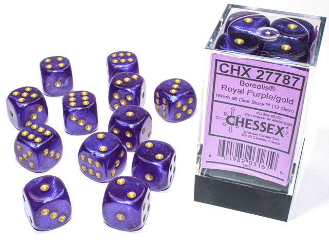 Pair O 16mm Dice - Borealis