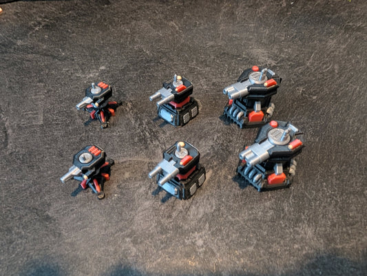 Stationary Canon 6-Pack  (Battletech Aces turrets)