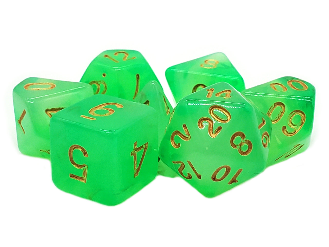 Old School 7 Piece RPG Dice Set - Odyssey