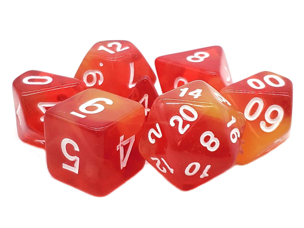 Old School 7 Piece RPG Dice Set - Odyssey