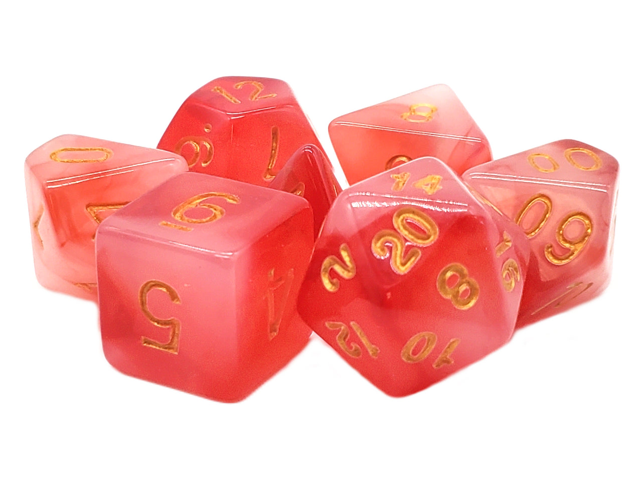 Old School 7 Piece RPG Dice Set - Odyssey
