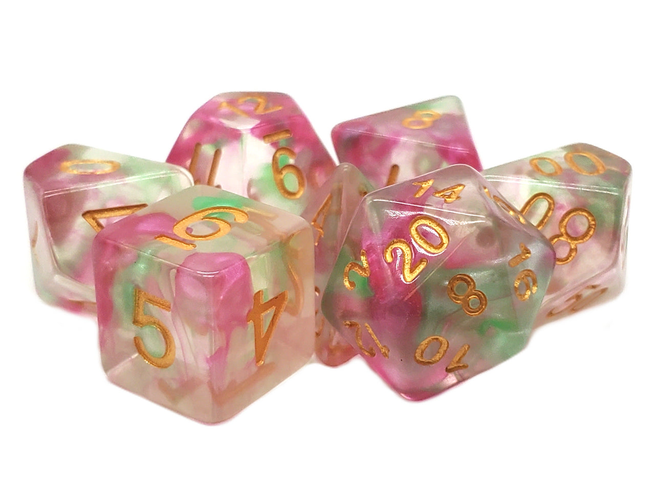 Old School 7 Piece RPG Dice Set - Odyssey