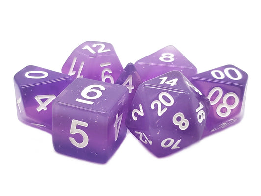 Old School 7 Piece RPG Dice Set - Gradients