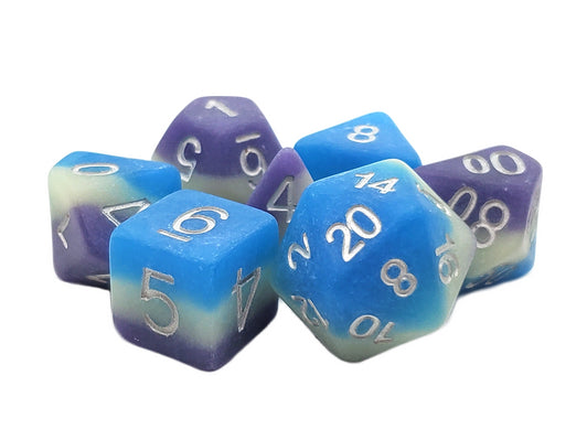 Old School 7 Piece RPG Dice Set - Gradients