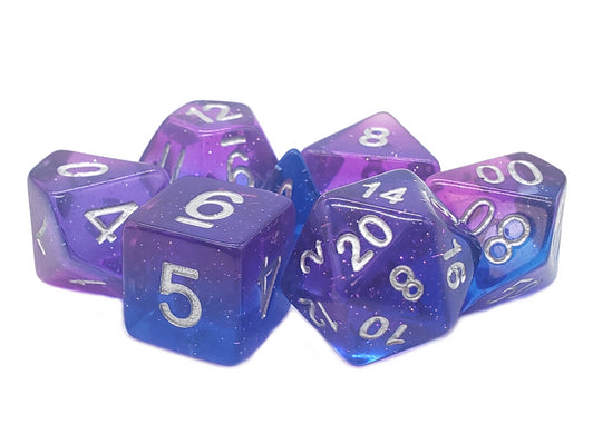 Old School 7 Piece RPG Dice Set - Gradients