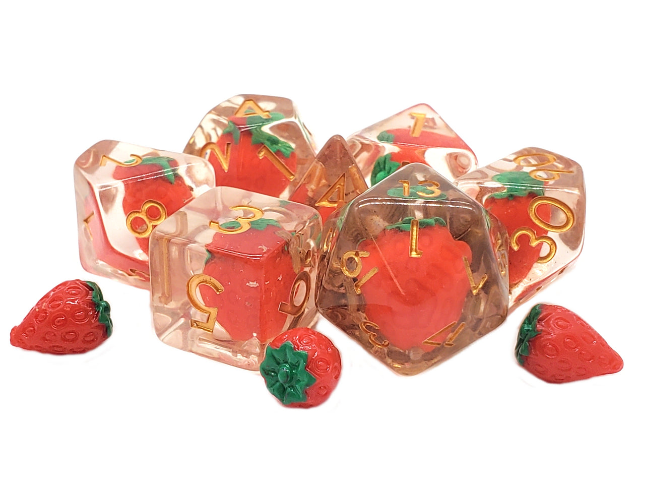 Old School 7 Piece RPG Dice Set - Infused