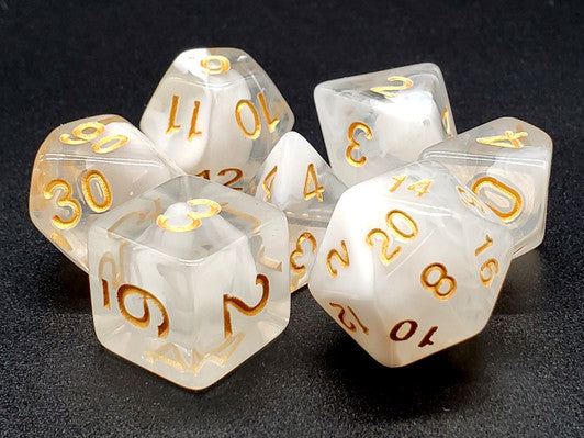 Old School 7 Piece RPG Dice Set - Odyssey